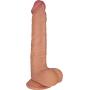 The Daredevil by FUKENA - Realistic Dual Density Silicone Dildo, 7.0 Inches Insertable (Light Skin with Colored Glans)