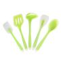 JunbosiKitchenware Silicone Kitchenware 5 Piece Set One-Piece Translucent High Temperature Cooking Spoon Shovel Spoon Shovel Set Kitchenware