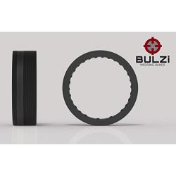 BULZi Wedding Bands, Massaging Comfort Fit Premium Silicone Ring with Airflow, Men’s and Women’s Rings, Breathable Flexible Work Safety Design