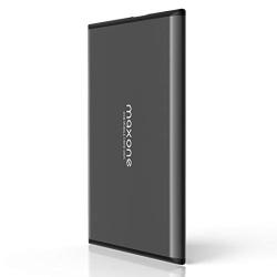 500GB External Hard Drive Portable - Maxone Ultra Slim 2.5 External HDD USB 3.0 for PC, Mac, Laptop, PS4, Xbox one - Charcoal Grey