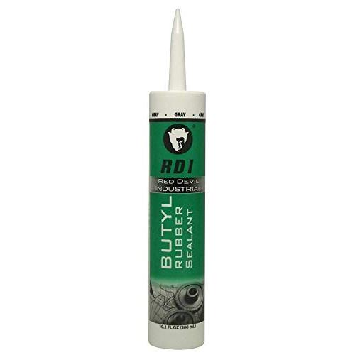 Red Devil 0697GI12 0697GI RD Pro, Gray, 10.1 oz, Case of 12 Butyl Rubber Sealant, Pack, Piece