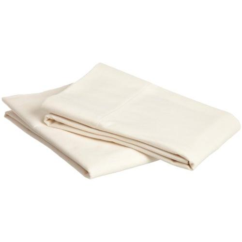 Pinzon Signature Cotton Heavyweight Velvet Flannel Pillow Cases - Standard, Cream