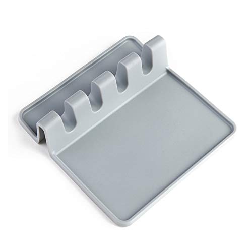 TOPmountain Silicone Spoon Holder Tableware Storage Mat Actual Multicolor Silica Gel Restaurant Kitchenware