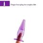 SixT2 Beginner Anales Trainer Kits for Women 100% Waterproof Silicone Beginner Starter Set Toys with T-bar Base (6 Pack)