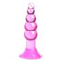 Zripool 10.5x2.5cm Medical Silicone Amal Dilator Whisper Quiet Masturbator Beads Butt Plùg Strong Suction Cup 5 Balls Anus Stimulate ?e-x Toys for Women Men