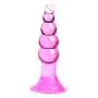 Winzfred 10.5x2.5cm Medical Silicone An?l Dilator Dilo Beads Plugs Strong Suction Cup 5 Balls Stīmulator Six Toys for Women Men