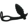 Male Prostate Massager Anal Penis Ring Silicone Vibrating Butt Plug Dual Cock Ring Anal Sex Toy