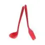 RedCom Spatula | 10 Pieces Cookware Set Red Silicone Baking Tool Nonstick Kitchenware Household Tool (Red)