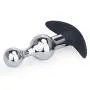 KUKALE Bùtt Plùg Metal + Silicone Out Anāl Plùg Māstürbatōr Pull Sèx Tóy Víbrátor
