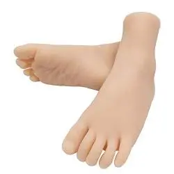 1 Pair Silicone Life Size Child Mannequin Foot Display Jewerly Sandal Shoe Sock Display Art Sketch