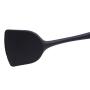 YouCY Long Handled Cooking Spatula Kitchen Baking Tool Shovel Silicone Kitchenware Heat Resistant Utensils For Nonstick Pan Egg Pancake,Black