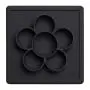 ezpz Mini Play Mat - One-Piece Silicone placemat + Flower compartments (Slate)