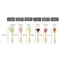 JunbosiKitchenware, Silicone Tool, Wooden Handle, Shovel Spoon, Kitchen Set, 6 Sets, Heat-Resistant Silicone Kitchenware
