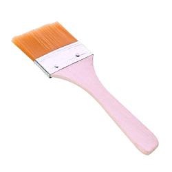 Hli-SHJHsmu Portable BBQ Brush Oil Painting Brush Wooden Handle Nylon Oil Brush Baking Tool Home BBQ Sauce Brush Tool (H)