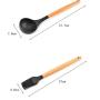 SKYyao Kitchen utensil set Silicon Bakelite handle kitchenware 9-piece set non-stick spatula spoon tool Set silicone + wood