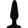 Hustler Toys All About Anal 3" Seamless Silicone Butt Plug - Black