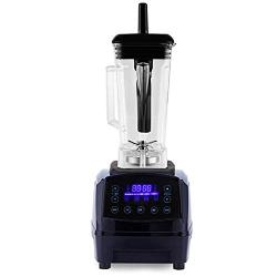 Automatic Digital Smart Timer Program 2200W Heavy Duty Power Blender Mixer Juicer Food Processor Ice Smoothie Bar Fruit,Black,Us Plug