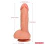 Feijibei 7.9 Inch Safe Realistic Silicone Soft D?`ld? Easy to Clean Massager Wand Personal Adult Toy with Powerful Suction Cup Toy for Female