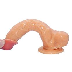 HYLHYL3-F Fállo Realistico Safe Silicone Wand Adult Toys with Strong Suction Cup Flesh Color PVC Material (9.25 Inch/23.5cm)