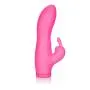 CalExotics Shower Jack Rabbit ? 10-Function Waterproof Silicone Vibrator - Adult Sex Toys for Couples - Clitoral G Spot Massager - Pink