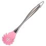 Pink/Black Stainless Steel Handle Silicone Cooking Tool Sets Egg Beater Spoon Spatula Turner Kitchenware Kitchen Utensils Sets,Turner Pink