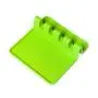 BESTONZON Kitchen Utensil Rest Mat Heat Resistant Ladle Fork Mat Silicone Spoon Rest Kitchenware Drying Mat (Green)