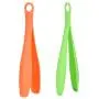 Craig 4pcs Plastic Kitchen Tongs BBQ Tongs Utility Tong Cooking Utility Tong Green