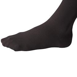 JOBST Relief Thigh High 15-20 mmHg Compression Stockings, Closed Toe with Silicone Dot Band, Medium, Black