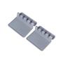 BESTONZON 2PCS Silicone Kitchen Utensil Rest Square Heat Resistant Ladle Fork Mat Spoon Rest Kitchenware Drying Mat (Grey)