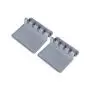 BESTONZON 2PCS Silicone Kitchen Utensil Rest Square Heat Resistant Ladle Fork Mat Spoon Rest Kitchenware Drying Mat (Grey)