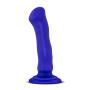 6.5" Powerful 10 Vibrating Functions Personal Massager - Platinum Silicone Vibrating Dildo - Suction Cup Harness Compatible - USB Rechargeable - Sex Toy for Women - Sex Toy for Adults (Blue)