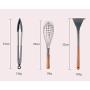 XIAMEND Wooden Handle With 9 Sets Of Silicone Handles Cooking Spoon Shovel Kitchenware Set (Size : 9 piece)