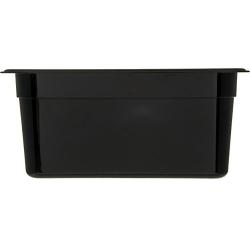 Carlisle 3066203 StorPlus Third Size Food Pan, Polycarbonate, 6" Deep, Black