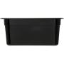 Carlisle 3066203 StorPlus Third Size Food Pan, Polycarbonate, 6" Deep, Black