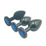 ETNN T-shirt Princess plùg B-útt Gunmetal 12 Jewelry Color Small Huge Metal Silicone Anále Beads B-útt plùg Set Adult Sexvc Toys for Men Women,Black Gem,Silicone Jewel plùg B-útt Sexok Play