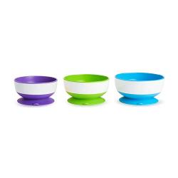 Munchkin Stay Put Suction Bowl, 3 Pack