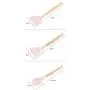 Kitchen Supplies Set of 9 Nonstick Kitchen Cooking Tools Silicone Kitchenware Set Household Wood Handle Spatula Tool Accessories (Color : 03)