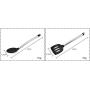 JunbosiKitchenware Silicone Kitchenware Set Stainless Steel Handle Cooking Spoon Shovel 8 Piece Set High Temperature Kitchen Tool Set