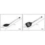 JunbosiKitchenware Silicone Kitchenware Set Stainless Steel Handle Cooking Spoon Shovel 8 Piece Set High Temperature Kitchen Tool Set
