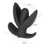 Adult Personal Silicone Anchor Extendable Rechargeable Moving Plug Toys Black Variety2674