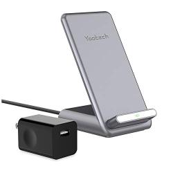 Yootech 15W Fast Wireless Charger with Cooling Fan,15W for LG V30/V35/G8,7.5W Wireless Charging Stand with Adapter Compatible iPhone 11/11 Pro/11 Pro Max/Xs MAX/XR/XS,10W for Galaxy Note10/Note10+/S10