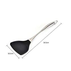 Silicone Kitchenware Stainless Steel Handle Spatula Non-stick Pan High Temperature Shovel Cooking Tool