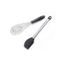 HACASO Silicone Kitchenware 9 Piece Spatula Set Stainless Steel Cooking Spoon Shovel Set of 8