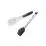 HACASO Silicone Kitchenware 9 Piece Spatula Set Stainless Steel Cooking Spoon Shovel Set of 8