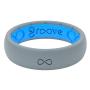 Groove Life - Silicone Ring for Men and Women Wedding or Engagement Rubber Band with Lifetime Coverage, Breathable Grooves, Comfort Fit, and Durability - Thin Solid