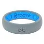 Groove Life - Silicone Ring for Men and Women Wedding or Engagement Rubber Band with Lifetime Coverage, Breathable Grooves, Comfort Fit, and Durability - Thin Solid