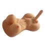 Muajsia Realistic Body Torso Doll 2 in 1 Adult Toy for Man and Woman Friends
