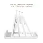 MoKo Phone/Tablet Stand, Foldable Desktop Holder for Devices(6-11") Fit iPhone 11 Pro Max/11 Pro/11, iPad 10.2" 2019, iPhone Xs/Xs Max/Xr/X, iPad Air 3, Mini 5, Galaxy Note 10 Plus, White(Small Size)