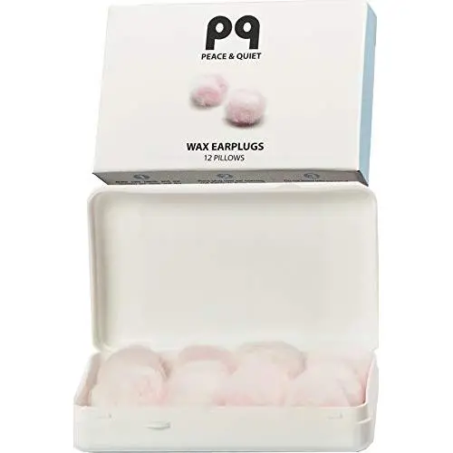 PQ Wax Earplugs for Sensetive Ears - Moldable Wax Ear Plugs for Sleeping - Swimming - Shooting - Snoring - Sound Blocking Level 32 dB - Noise Cancelling Womens Ear Plugs