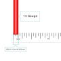 BNTECHGO 14 Gauge Silicone Wire Spool 40 feet Ultra Flexible High Temp 200 deg C 600V 14 AWG Silicone Wire 400 Strands of Tinned Copper Wire 20 ft Black and 20 ft Red Stranded Wire for Model Battery